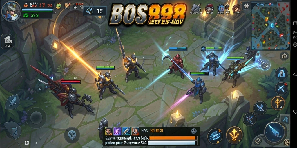 Tampilan gameplay epik dalam BOS898 dengan pertarungan strategi.