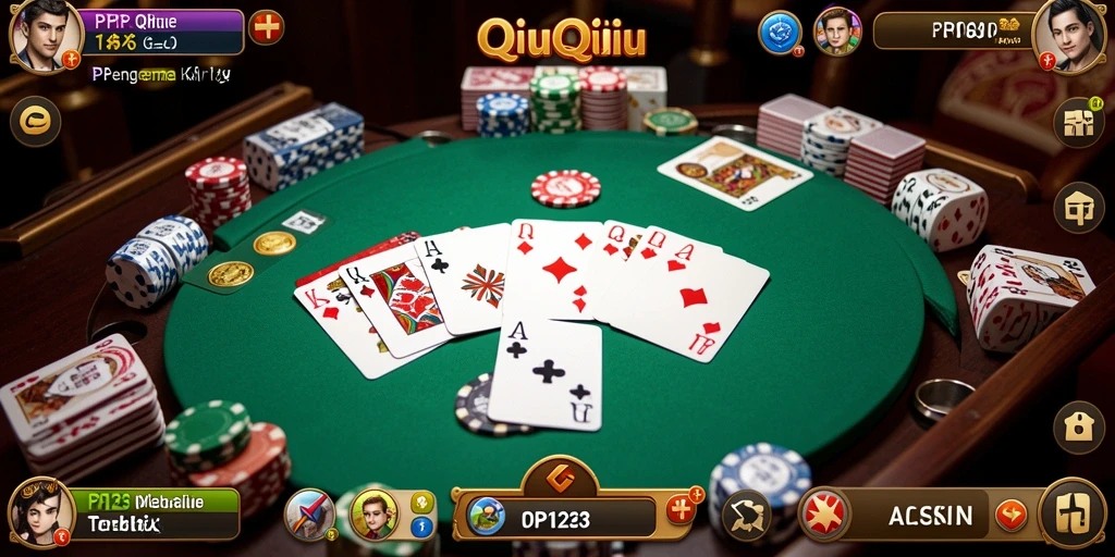 Gameplay seru QiuQiu di PP123 dengan teman-teman.