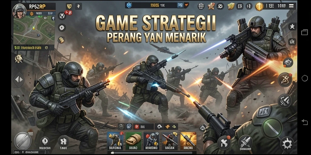 Tampilan gameplay epik di RP62RP dengan strategi mendalam.