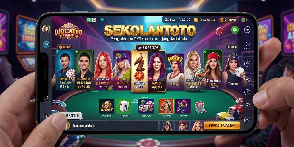 Screenshot permainan Live Casino SEKOLAHTOTO yang menampilkan dealer langsung.