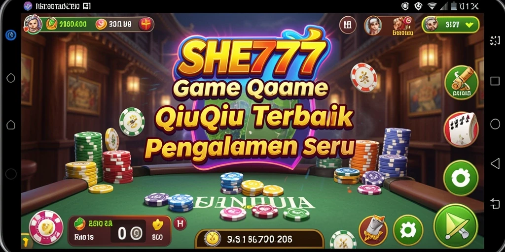 Tampilan menarik dari gameplay QiuQiu di SHE777.