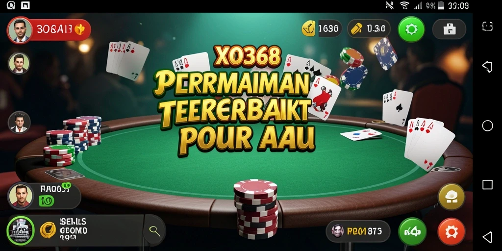 Gameplay menarik XO368 dengan suasana Poker yang seru.